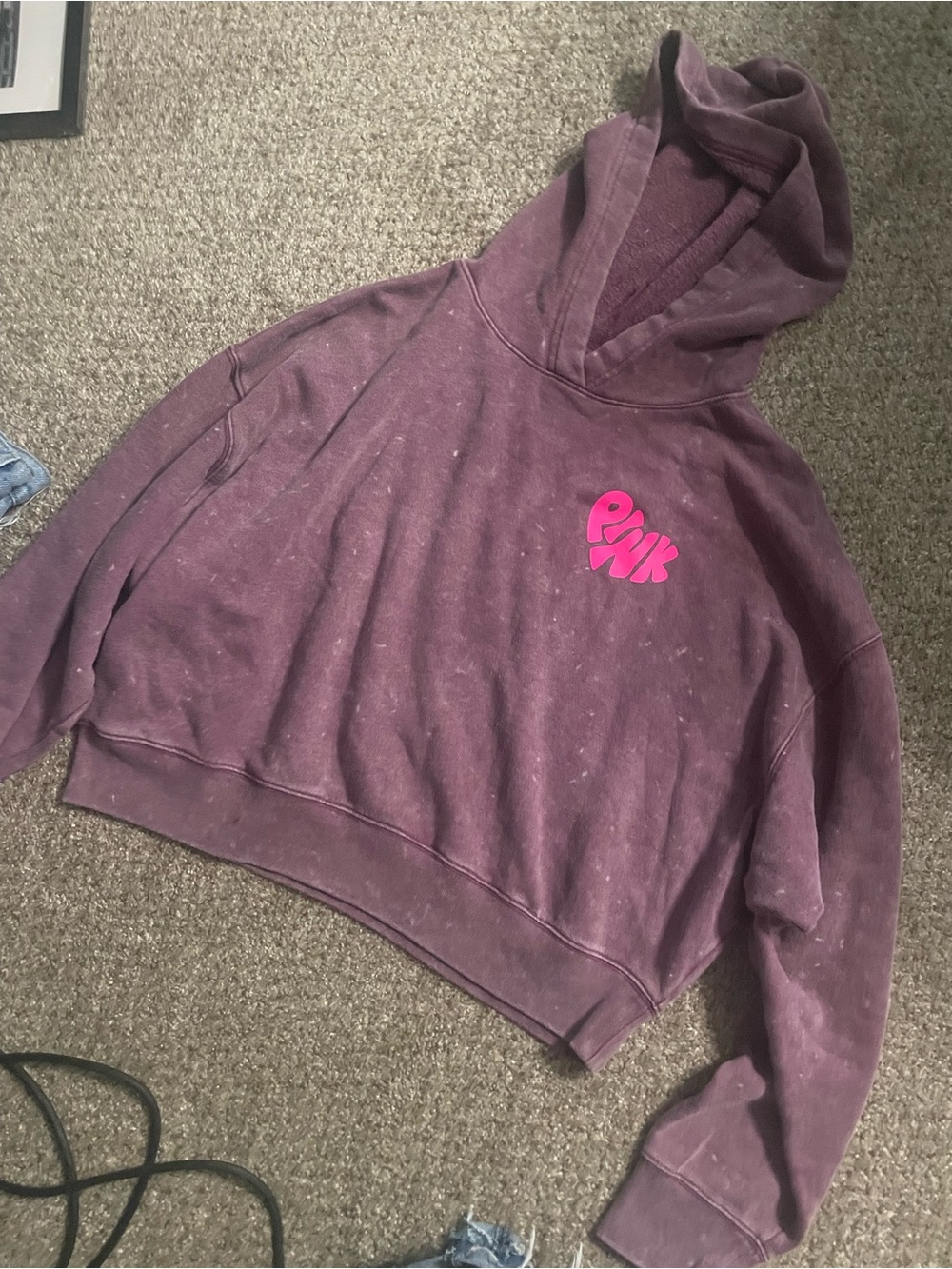 PINK Crop hoodie